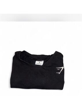 Black gymshark T-Shirt with Small White Logo